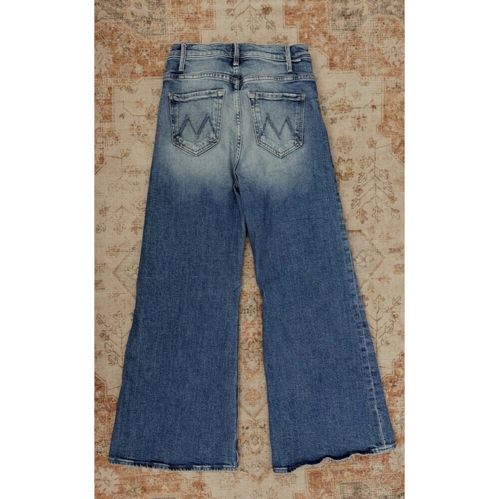 Mother The Hustler Roller High On The Hog Wide Leg Denim Jeans Size 25 - Picture 10 of 10